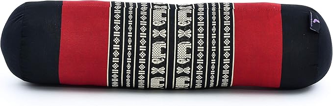 Leewadee Small Yoga Bolster – Shape-Retaining Cervical Neck Roll, Tube Pillow for Comfortable Reading, Kapok Filling, 22 x 6 x 6 inches-FlexoryFit