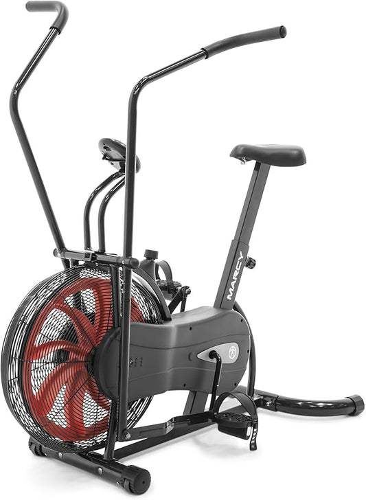 Marcy Air-Resistance Exercise Fan Bike With Dual Acction Handlebars-FlexoryFit