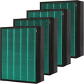 4 Pack 400 400S Replacement Filter for Coway Airmega Max2 400 400S 400(G) 400S(G) Air Purifier, Max2 Green H13 True Hepa and Active Carbon Filter, AP-2015-FP