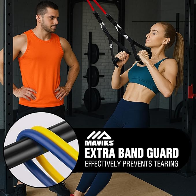 Exercise Resistance Bands for Working Out Set of 5 for Women and Men, Stretch Bands for Exercise, Physical Therapy, Arms Legs Workout, Stretching, Home Fitness-FlexoryFit