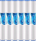ICEPURE 20 Inch Whole House Pleated Sediment Water Filter Cartridge for Well Water, Replacement for ECP20-20, SPC-25-2020, ECP1-20, ECP5-20, SPC-25-2005, SPC-25-2001, 5 Micron 20" x 2.5", 6PACK