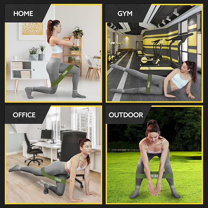Fabric Resistance Bands for Working Out - Booty Bands for Women and Men - Exercise Bands Resistance Bands Set - Workout Bands Resistance Bands for Legs - Fitness Bands-FlexoryFit