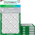 Filterbuy 19.5x35.5x1 Air Filter MERV 8 Essential Dust & Allergy Defense by Filterbuy