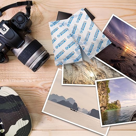 Silica Gel Packets, 20 Gram 15 Packs Dessicant Packets for Storage, Pure and Safe Silica Gel Desiccant Packs, Humidity Packs