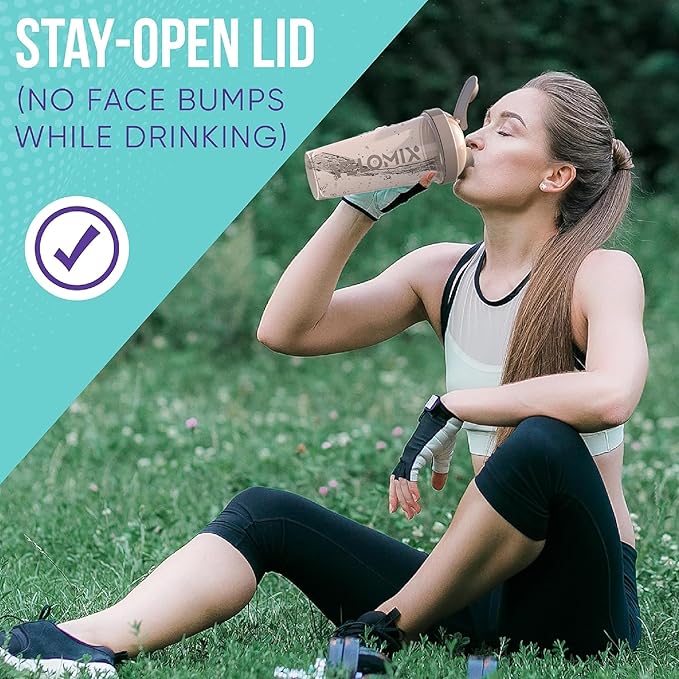 '-6 PACK- 28 oz Protein Shaker Bottle for Protein Mixes - 6x Wire Whisk | Leak Proof Shaker Cups for Protein Shakes | Protein Shaker Bottle Pack | Protein Shake Cup (Pastel Power Series)-FlexoryFit