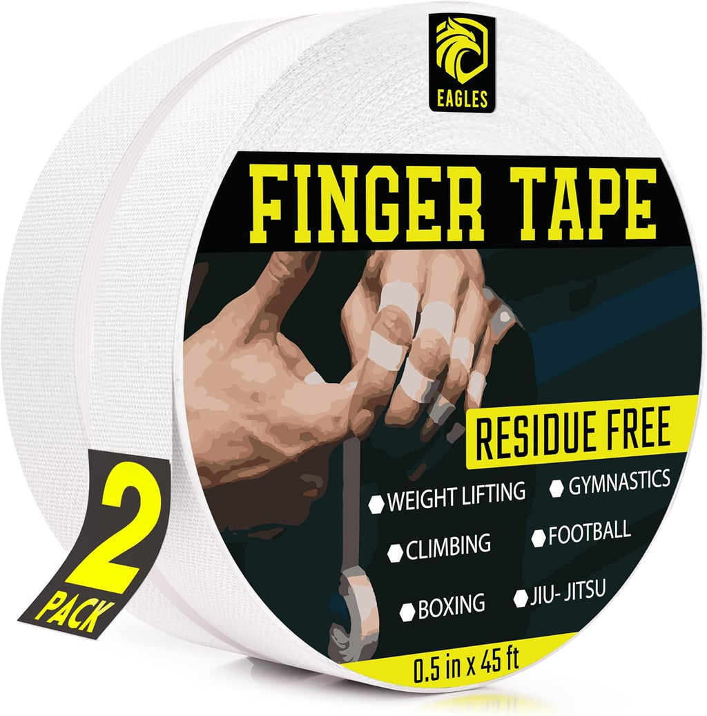 EAGLES Finger Tape Skin Friendly Strong Athletic Sports Tape for Volleyball BJJ Rock Climbing BBB jiu Jitsu Grappling MMA Martial Arts Weight Traning Wrestling Hand Foot Knob Tape