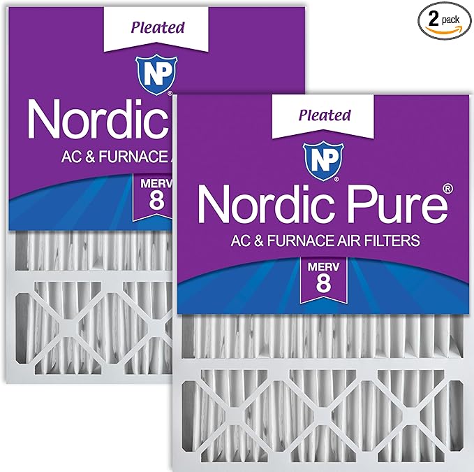 Nordic Pure 20x25x5 Lennox X6673_X6675 Replacement MERV 8 Air Filters 2 Pack by NordicPure