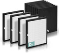 Idylis Air Purifier Replacement Filter D for Filtrete and Idylis Air Purifier IAP-10-280 IAP10280 AC-2118 AC-2123 and Idylis Air Purifier Filters IAF-H-100D, 4 HEPA Filter & 4 Extra Carbon Pre-filter