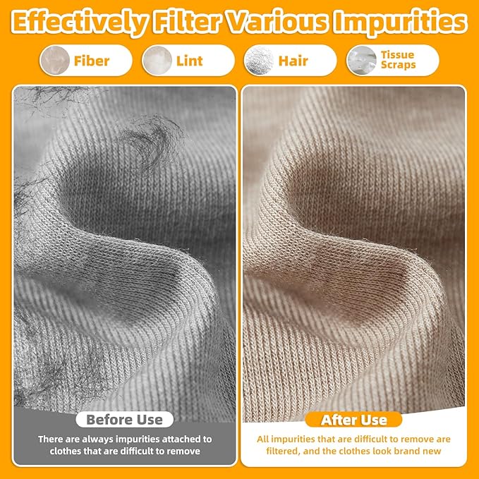 WH01X35719 Lint Filter for GE Washer Dryer Combo, Reusable and Washable Dryer Lint Filter Replacement for GE Profile Washer Dryer Combo - PFQ97HSPVDS Models (8 Pack)