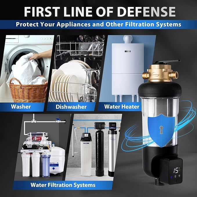 iSpring WSP100ARJ-BP, NSF Certified, Whole House Spin-Down Sediment Water Filter - Image 7