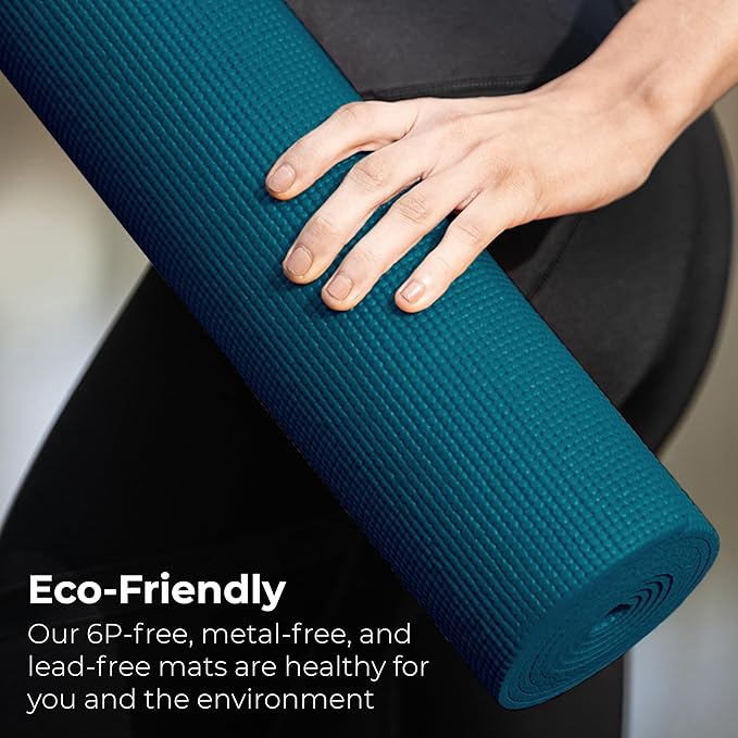 Hello Fit 10-Pack Yoga Mat, 68" x 24" Non Slip Exercise Mat, 4mm Thick Gym Mat for Fitness and Stretching, Bulk Non Toxic Yoga Mats for Schools and Studios-FlexoryFit