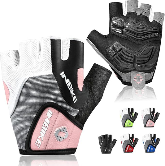INBIKE 5mm Padded Half Finger Bike Bicycle Cycling Gloves-FlexoryFit
