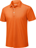 TACVASEN Mens Golf Shirt Dry Fit Mens Polo Shirts Short Sleeve Performance Golf Polos for Men with Collar Work Shirts