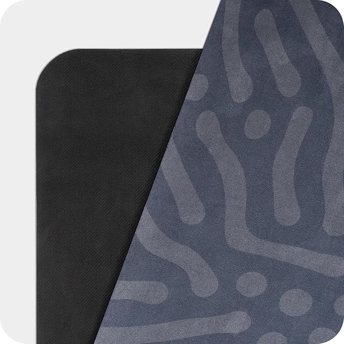 4mm Cushioned Exercise Mat for Yoga & Pilates - Anti Slip, Polyurethane with Suede Top & Carrying Strap-FlexoryFit