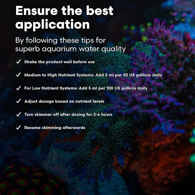 Brightwell Aquatics Reef BioFuel - Organic Carbon Supplement for Marine and Reef Aquariums, Aiding Bacterioplankton Growth That Promotes Rapid Phosphate and Nitrate Reduction, 250 ml