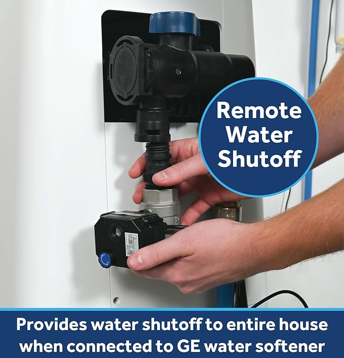GE Water Softener Remote Water Shutoff Valve, Provides Leak Detection & Remote - Image 2