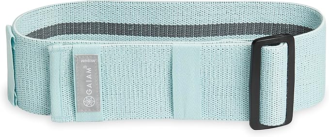 Gaiam Adjustable Hip Bands - 2-Pack Resistance Bands for Working Out, Buckle Adjustable Workout Bands with 4 Light and Medium Resistance Levels Target, Tone, and Strengthen Lower Body - 2 Pack-FlexoryFit