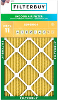 Filterbuy 15x30x1 Air Filter MERV 11 (MPR 1200) Allergen Defense Replacement (1-Pack), Electrostatic Pleated HVAC AC Furnace Filters, Made in USA (Actual Size: 14.50 x 29.50 x 0.75)