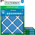 Filterbuy 18x21x1 Air Filter MERV 13 Optimal Smoke & Allergy Defense, by Filterbuy