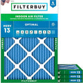 Filterbuy 16.38x21.5x1 Air Filter MERV 13 Optimal Smoke & Allergy Defense by Filterbuy