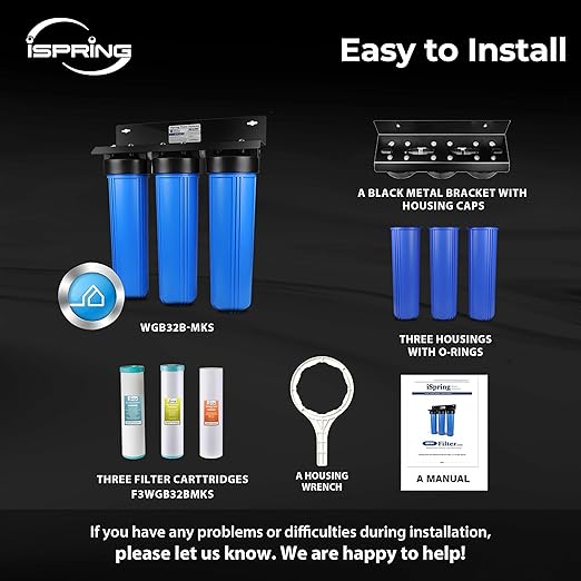 iSpring Iron, Hydrogen Sulfide, Manganese Whole House Water Filter System - Image 6