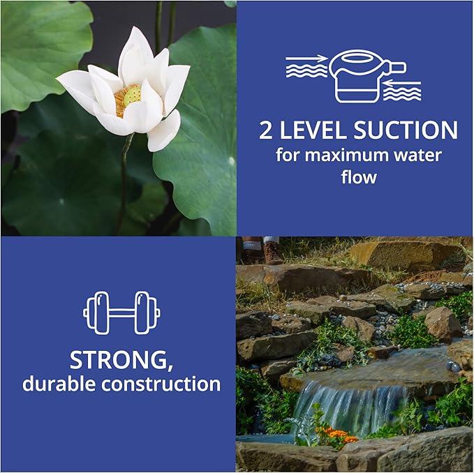 Laguna Max-Flo 1350 Electronic Waterfall and Filter Pump for Ponds Up to 2700-Gallon