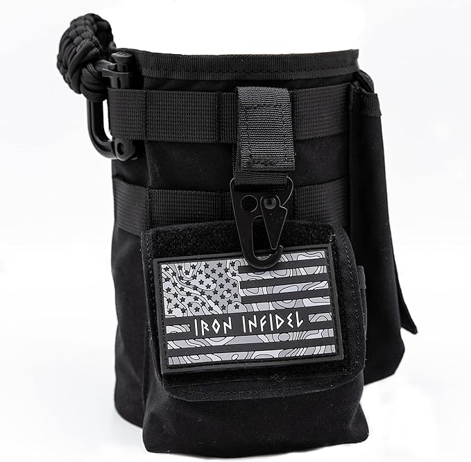 Iron InfideI Battle Bottle Sleeve - 64 oz and 32 oz Water Bottle Sleeve Only for Half Gallon 1L Steel Water Bottle | Rugged Cover with Molle for Versatile Design with Storage for Phone, Wallet & Keys-FlexoryFit