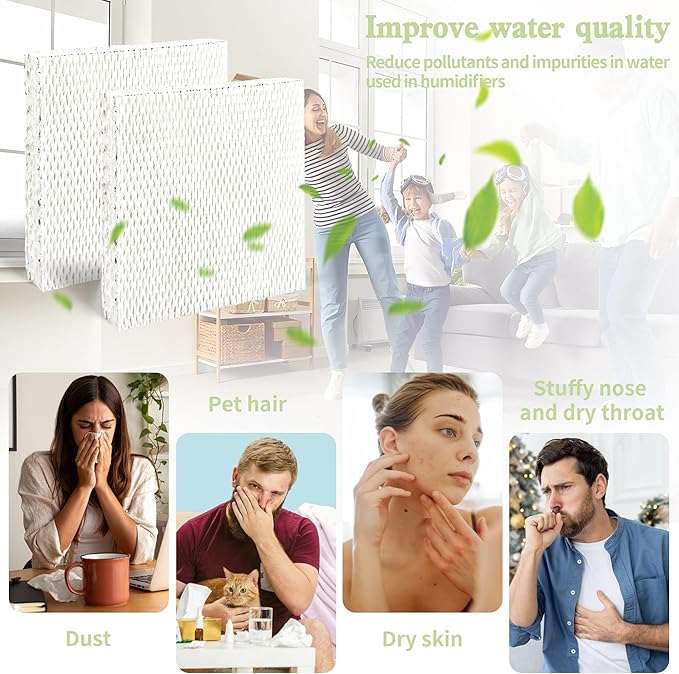 HC22P Humidifier Filter Pad Replacement Filter Wicks Compatible with Honeywell HE100 HE150 HE220 HE240 Aprilaire 110 220 550 550A Humidifiers-2 Pack