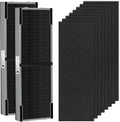 APPLIANCEMATES FLT4825 Filter B Smoke Clear HEPA Replacement for Germ Guardian AC4825 AC4300 AC4800 AC4900 AC4850,2 True HEPA Filters & 8 Activated Carbon Pre-Filters,FLT4825SM,Gray