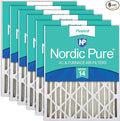 Nordic Pure 16x20x4 Pleated MERV 14 Air Filters 6 Pack by NordicPure