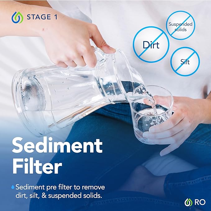 Kind Water 6-Stage Reverse Osmosis Drinking Water System with (Brushed Nickel Faucet (Brushed Nickel)