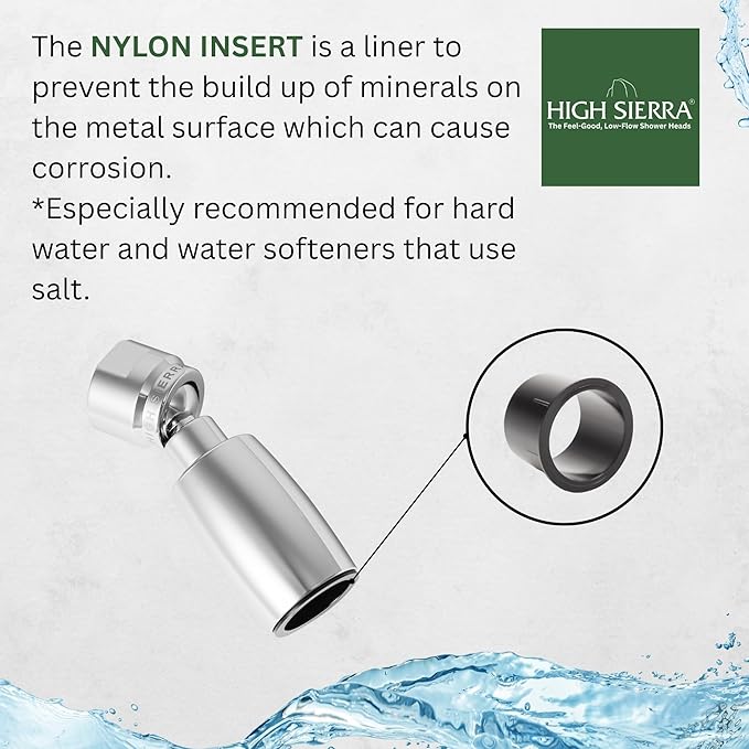 High Sierra Showerheads® - CLASSIC™ Solid Metal 1.8 GPM Award Winning, Low Flow Shower Head, Patented Nozzle Never Clogs - Oil Rubbed Bronze Finish