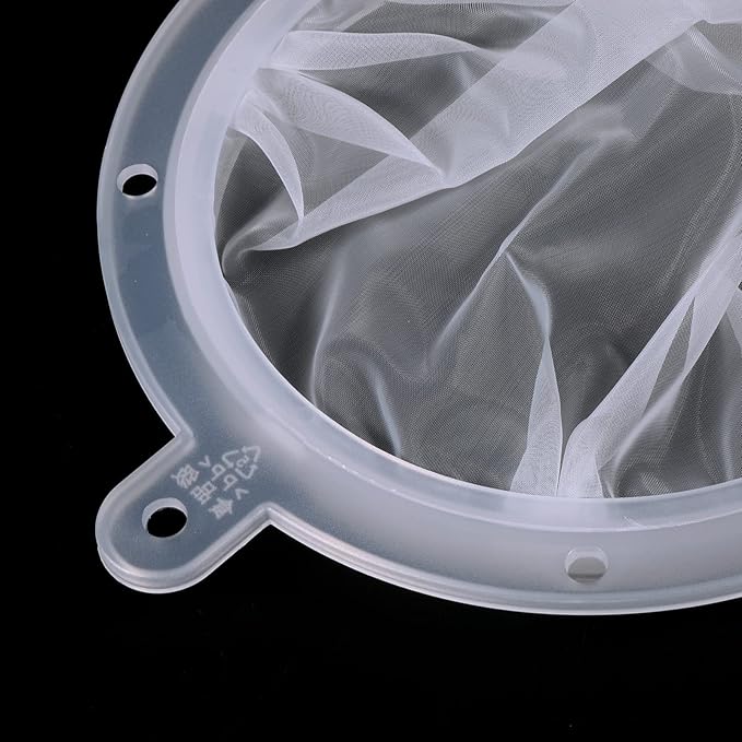 PATIKIL 6.1" O.D. Food Filter Strainer, 80 Mesh Kitchen Mesh Filters Strainers Fine Mesh Sieve for Juice, Coffee, Soy Milk Filtration, White