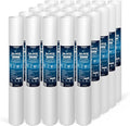 Ronaqua 10 Micron Standard 20" x 2.5" Sediment Water Filter Cartridge, NSF Certified, 4-Layer Filtration for 20” x 2.5” Whole House Systems, Compatible with FPMB5-20, SDC-25-2005/4, VX05-20, 25 Pack