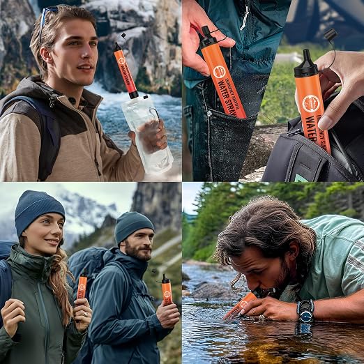 Straw Water Filter 5 Pack – Outdoor Camping & Hiking Survival Gear Kit - Image 6