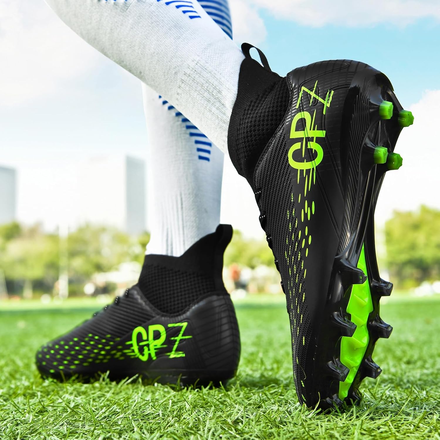 Soccer Cleats for Mens Womens Indoor Soccer Shoes Unisex Baseball Turf Shoes Youth Rugby Shoes Adult AG FG TF Football Boots Wide Training Sneaker