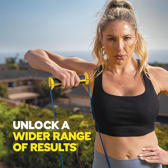 TRX Training Bandit Kit, Home Workout Resistance Band Set with Strength-Training Resistance Bands and Universal-Fit Handles for Exercise Bands-FlexoryFit