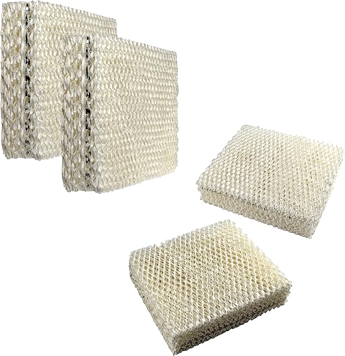HQRP Wick Filter (4-Pack) Compatible with Duracraft DH803 / DH804 / DH805 / DH806 / DH807 / DH810 / DH815 / DA1007 Natural Cool Moisture Humidifier, AC-809 / D09-C/AC-815 Replacement