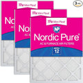 Nordic Pure 14x25x1 Tru Mini Pleat MERV 12 AC Furnace Air Filters – 2.5X More by NordicPure