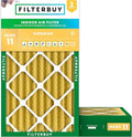 Filterbuy 11.25x23.25x4 Air Filter MERV 11 (MPR 1200) Allergen Defense Replacement (2-Pack), Electrostatic Pleated HVAC AC Furnace Filters, Made in USA (Actual Size: 11.25 x 23.25 x 3.63)