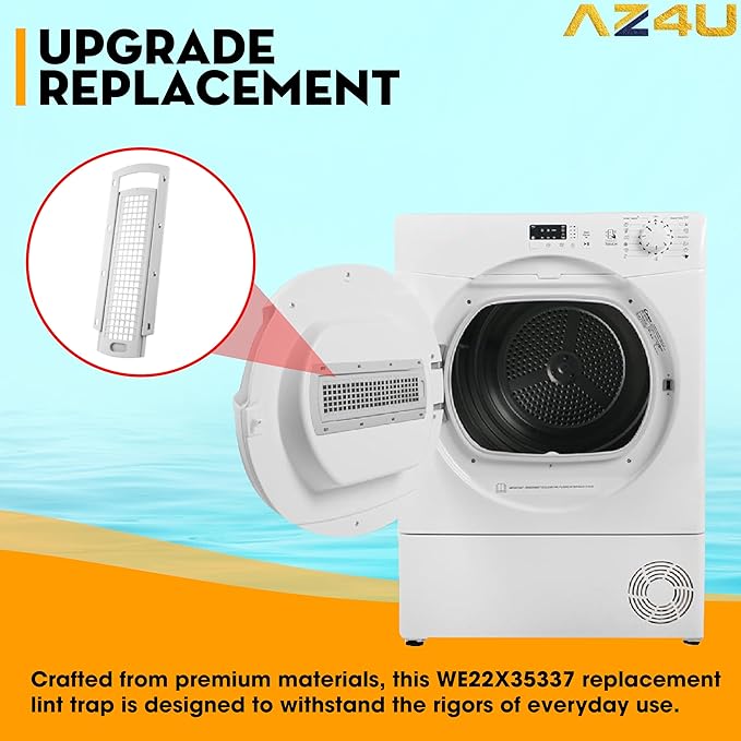 AZ4U Upgraded WE01X25914 WE01X25915 WE22X35337 for GE Washer Dryer Lint Screen Cover Grid | Washer Dryer Lint Screen Cover Grid Guide Compatible with GE, Hotpoint Washer, Dryer Lint Filter Housing