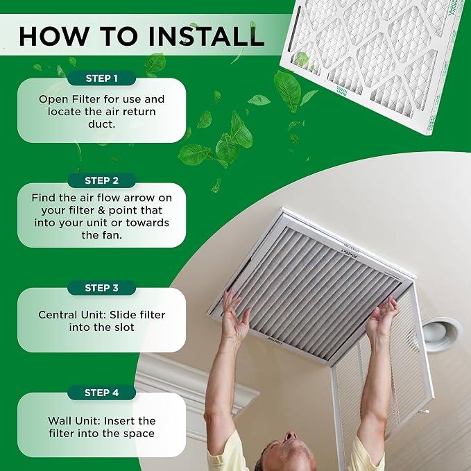 Mann+Hummel 20x24x2 MERV 8 Pleated HVAC AC Furnace Air Filters. 4 Pack. - Image 6