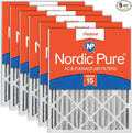 Nordic Pure 16x25x4 Pleated MERV 15 Air Filters 6 Pack by NordicPure