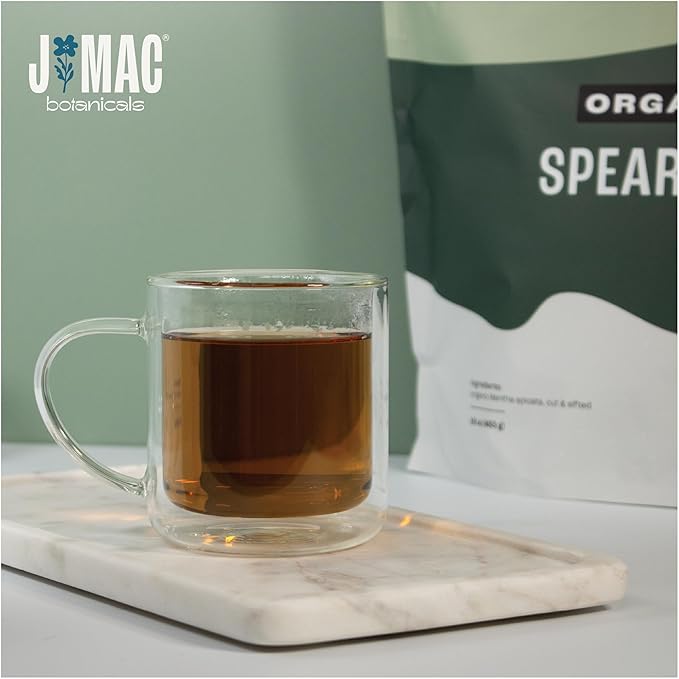 J Mac Botanicals Organic Spearmint tea loose leaf-FlexoryFit