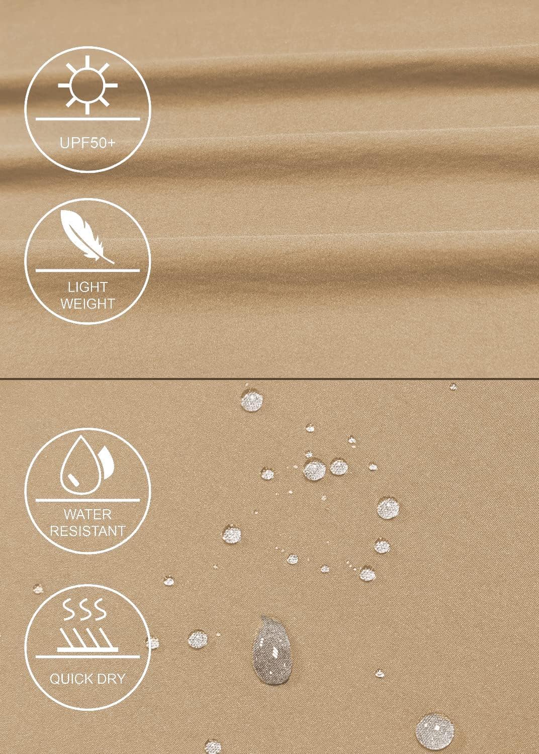 GymBrave Women's Hiking Cargo Pants Quick Dry Outdoor Camping Capris Water Resistant UPF 50 with Zipper Pockets