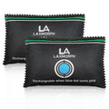 200g Rechargeable Desiccant, Moisture Absorbing Bag Reusable & Absorbs Moisture & Humidity, Rechargeable Dehumidifier Bag for Gun Safe,Cars,Bins,Totes,Food Storage,Clothes,Suitcase(2, Black)