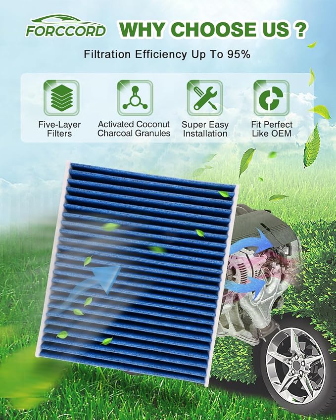 Cabin & Engine Air Filter Fits for Jeep Wrangler 2018-2026 2.0L/3.6L, Gladiator - Image 3