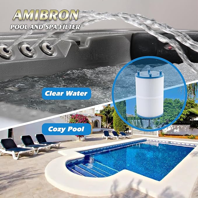 C-7367 Dimension One Spa Filter, Compatible with PD075-2000, Dimension One 1561-00, FC-3059, 70759, Replaces XLS-7005, Aladdin 17541, Baleen AK-60035, 75 sqft Hot Tub Filter 2 Pack
