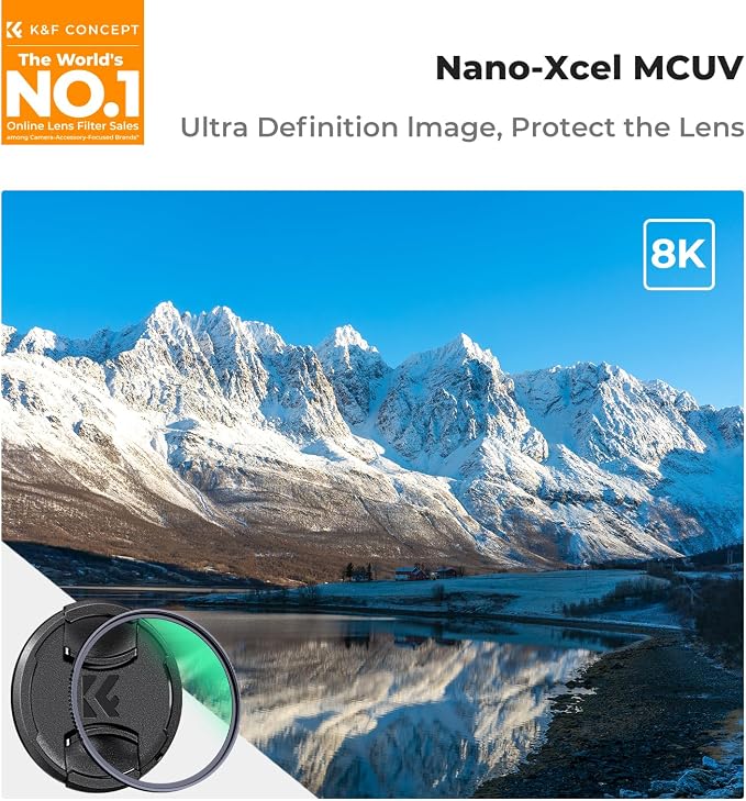 K&F CONCEPT 72mm MC UV Lens Protection Filter - Image 2