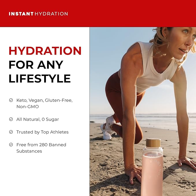 Instant Hydration Electrolytes Powder Packets - Paloma Electrolyte Drink Mix - Zero Sugar - Keto, Vegan, Gluten-Free, Non-GMO - Boost Recovery, Brain Health, Muscle & Tissue Support- 30 Sticks-FlexoryFit